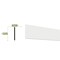 Ekena Millwork 5 7/8"H x 3/8"P x 96"L Flat Utility Trim Moulding, PVC MLD06X00X96FLSWPV - alternate 2